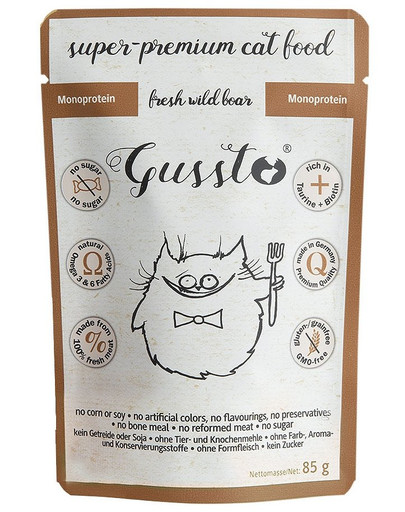 GUSSTO Cat Fresh Wild Boar  24 x 85 g