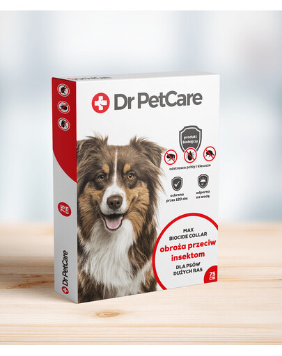Dr PetCare MAX Biocide Collar Obojok proti blchám a hmyzu pre psov veľkých plemien 75 cm