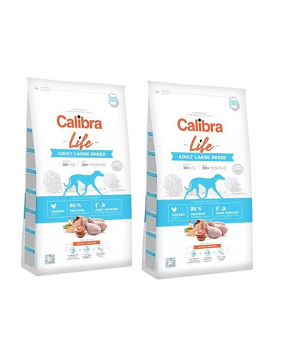 CALIBRA Dog Life Adult Large Breed Chicken 24 kg (2 x 12 kg)