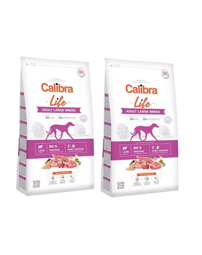 CALIBRA Dog Life Adult Large Breed Lamb 24 kg (2 x 12 kg)