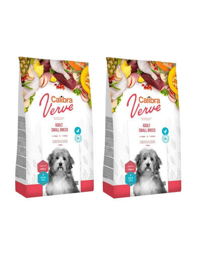 CALIBRA Dog Verve GF Adult Small Chicken&Duck 12 kg (2 x 6 kg)