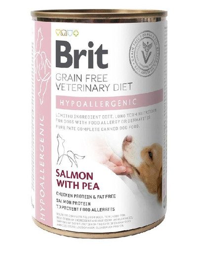 BRIT Veterinary Diet Hypoallergenic Salmon&Pea 400 g