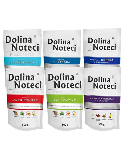 DOLINA NOTECI Premium Mix príchute 10x500g bez hydiny