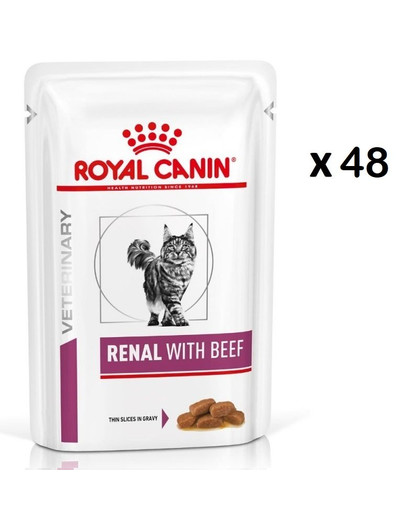 ROYAL CANIN Renal Feline Beef 48 x 85 g