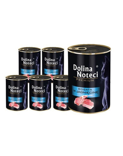DOLINA NOTECI Premium bohaté na jahňacie pre dospelé mačky 12x400 g