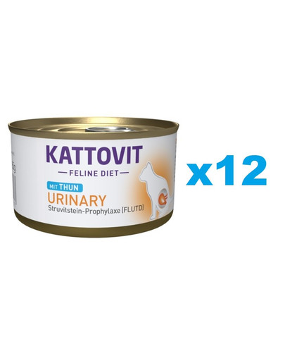 KATTOVIT Feline Diet Urinary Tuna 12 x 85 g