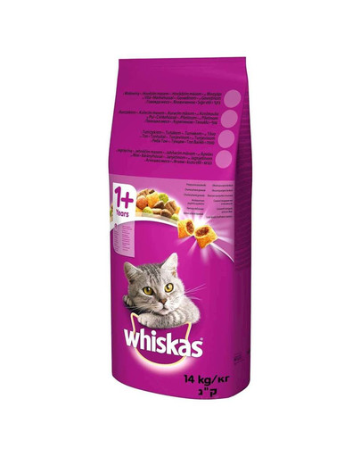 WHISKAS granule s kuracím mäsom 2x14kg