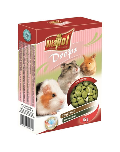 VITAPOL Kvapky pre hlodavce zeleninové 75g