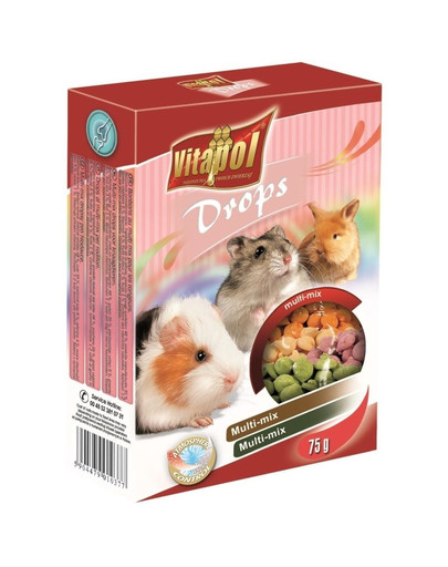 VITAPOL Kvapky pre hlodavce mix 75 g