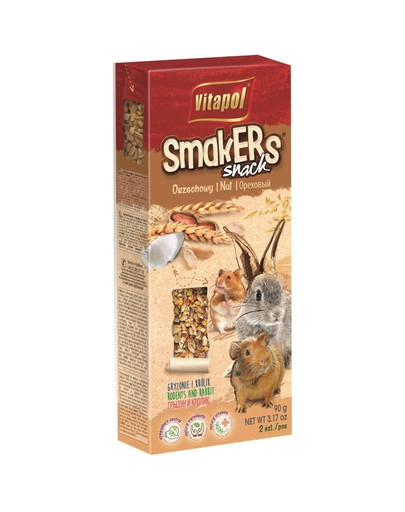 VITAPOL Smakers pre hlodavce-orechové