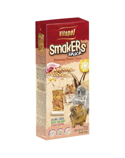 VITAPOL Smakers pre hlodavce-slanina 2 ks