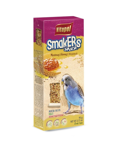 VITAPOL Smakers medové pre andulky 2 ks / bal. 90 g