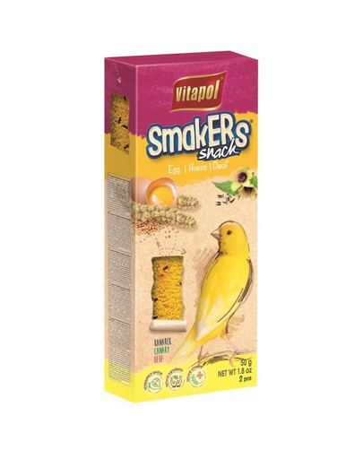 VITAPOL Smakers pre kanárika - vaječné 2 ks bal.