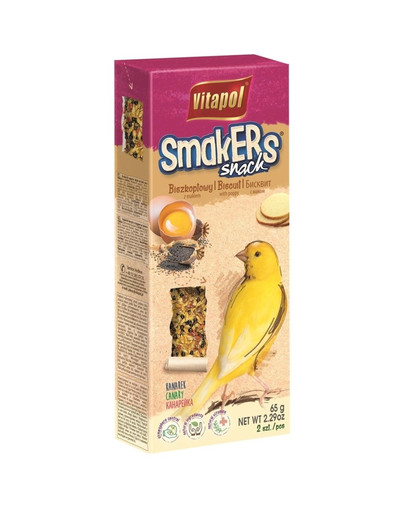 VITAPOL Smaker sušenky / mak pre kanárika 2 ks 50 g