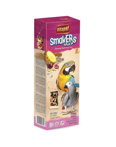 VITAPOL Smakers ovocný pre veľké papagáje