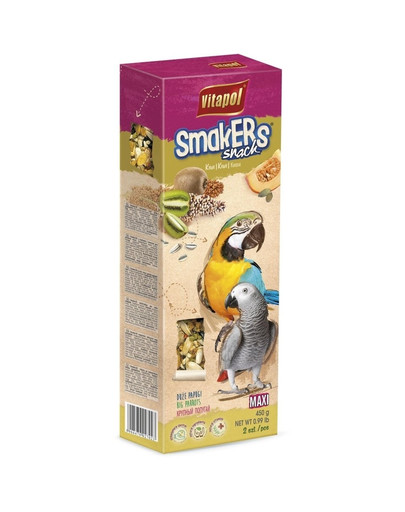 VITAPOL Smakers pre veľké papagáje - kivi 450 g