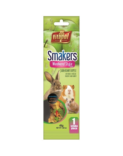VITAPOL Smakers pre hlodavce jablčné (weekend style) 1 ks