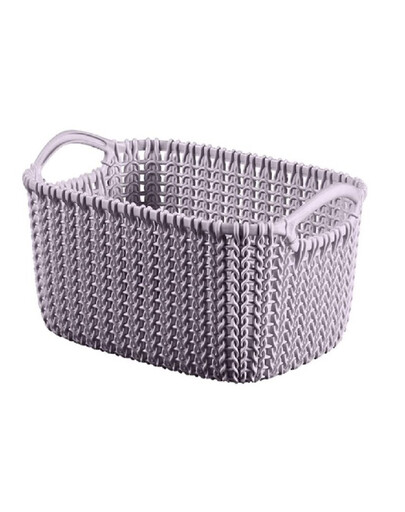 Kôš CURVER Knit L, obdĺžnikový ružový 19 l