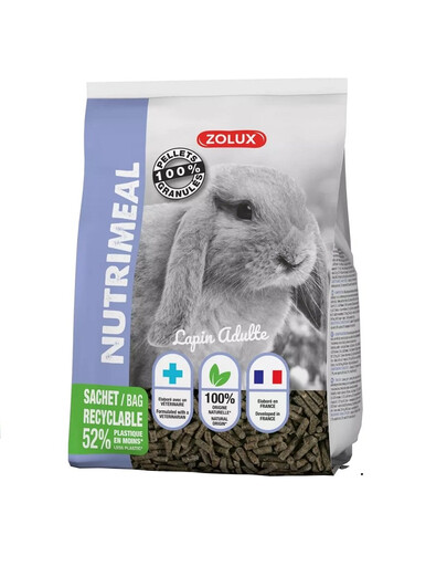 ZOLUX NUTRIMEAL 3 Granulat dospelý králik 800g