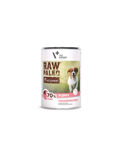 VETEXPERT Raw Paleo Pork Puppy Can 400g