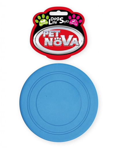 PET NOVA DOG LIFE STYLE Frisbee 18 cm, modrá, mätová aróma