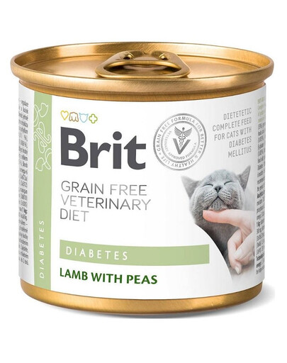 BRIT Veterinary Diet Diabetes Lamb&Pea 12x200 g