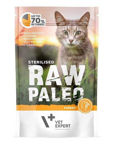 VETEXPERT RAW PALEO Sterilised Turkey 100g