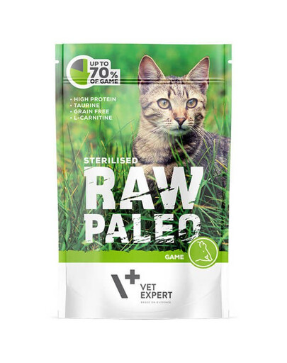 VETEXPERT RAW PALEO Sterilised Game 100g