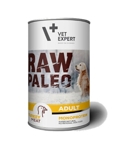VETEXPERT RAW PALEO Adult turkey 400g