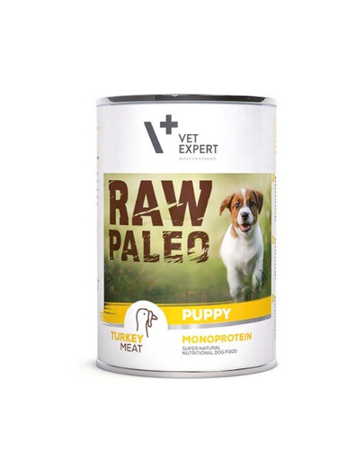 VETEXPERT RAW PALEO Puppy turkey 400g