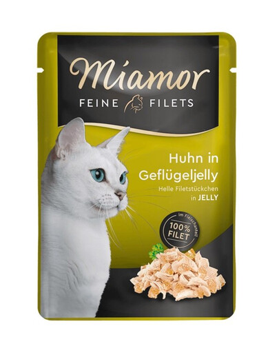 MIAMOR Feline Filets Kuracie a hydinové mäso v želé 100 g