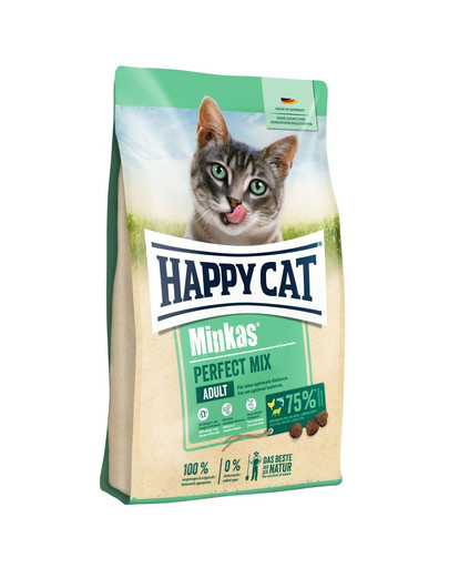 HAPPY CAT Minkas Perfect Mix hydina, jahňacie, ryby 1,5 kg