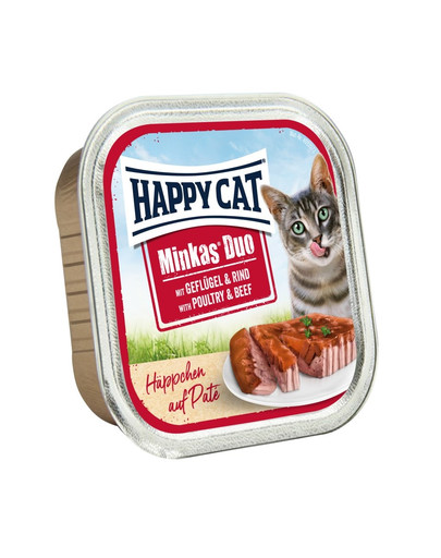 HAPPY CAT Duo set, kuracie a hovädzie 100 g
