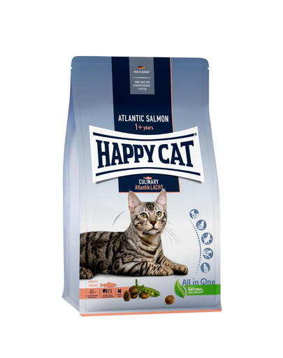 HAPPY CAT Culinary Granule pre mačky s obsahom lososa atlantického 4 kg