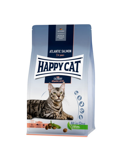 HAPPY CAT Culinary Granule pre mačky s obsahom lososa atlantického 4 kg