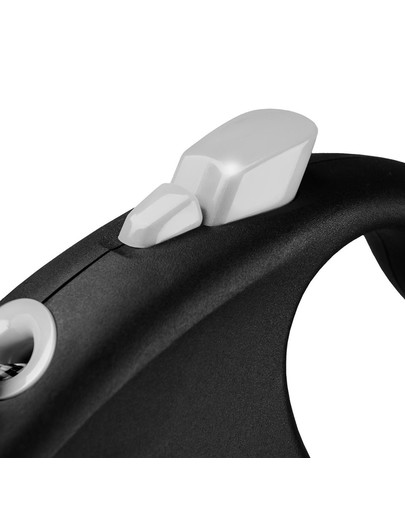 FLEXI Vodítko Black Design S lanko 5 m čierne