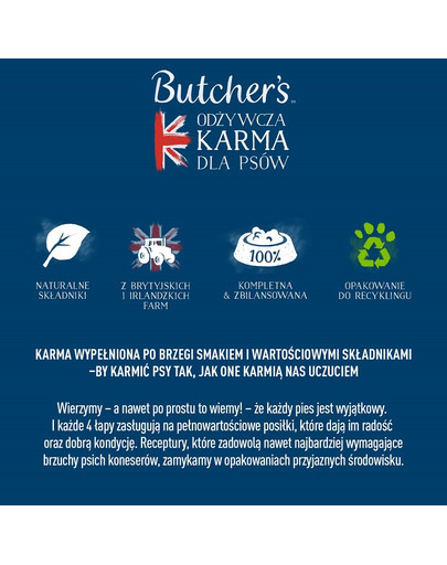 BUTCHER'S Original Tripe s kuracím a bachorom 400g