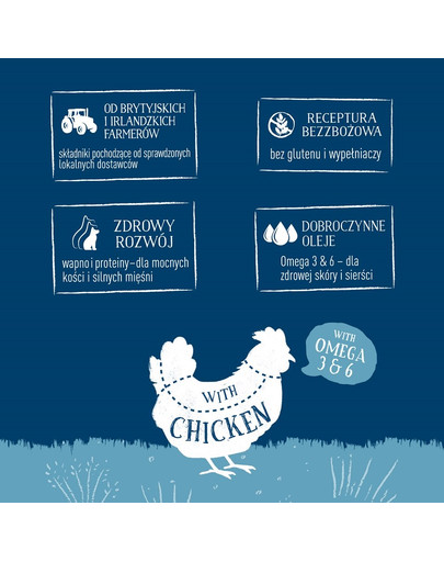 BUTCHER'S Original Junior s kuracím 400g