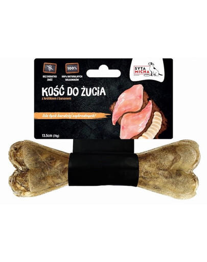 SYTA MICHA Žuvacia kosť pre prieberčivé psy 13,5 cm