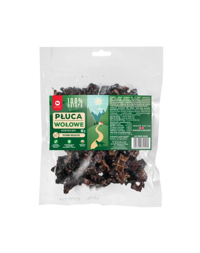 MACED Prírodné hovädzie pľúca v kockách 80 g