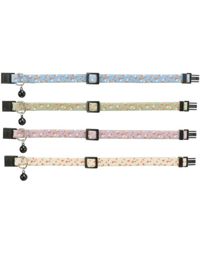 TRIXIE Hríbový obojok pre mačky so zvončekom (Mix farieb)