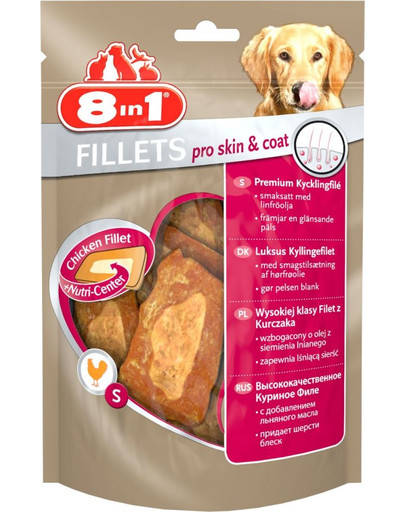 8IN1 Maškrta fillets pro skin & coat S 80 g