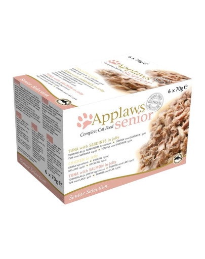 APPLAWS Cat Tin Multipack 6 x 70 g Senior Selection