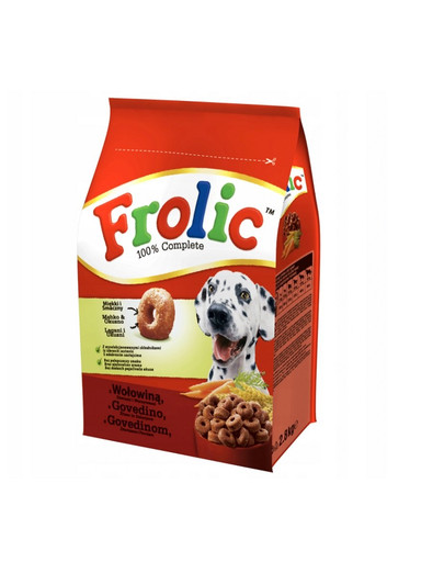 FROLIC Granule s hovädzím 3 x 2,8 kg