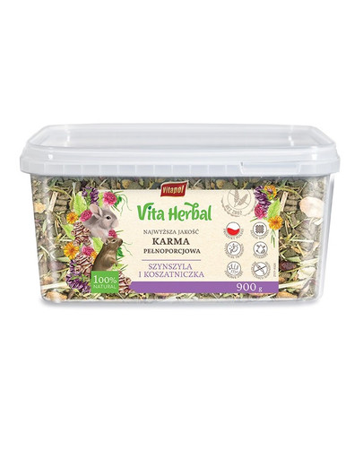 VITAPOL Vita Herbal Kompletné krmivo pre činčily a osmáky 900g