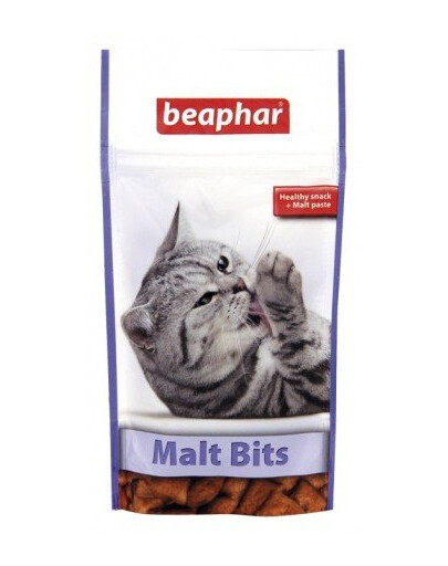 BEAPHAR Malt Bits 35g Maškrty proti tvorbe chumáčov srsti