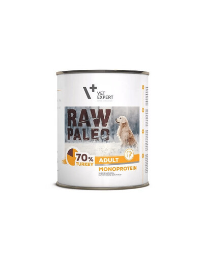 VETEXPERT RAW PALEO Adult Turkey 800g