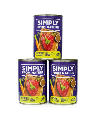 SIMPLY FROM NATURE 3x400 g bezobilné krmivo pre psov všetkých plemien a vekových kategórií