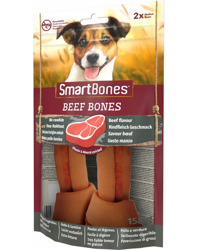 SmartBones Hovädzie stredné 2 ks