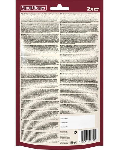 SmartBones Hovädzie stredné 2 ks